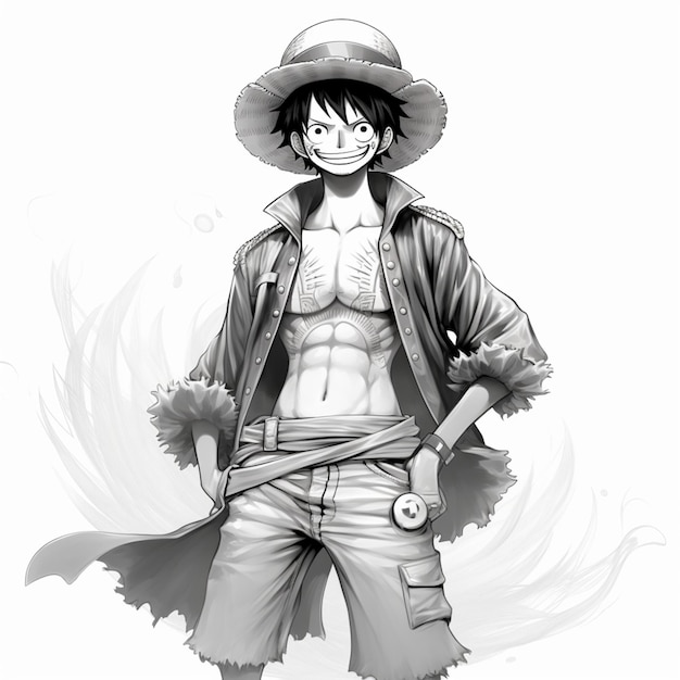 How to Draw Monkey D Luffy | Luffy Drawing | Step by Step | Anime drawings  for beginners, Monkey d luffy, Drawing for beginners