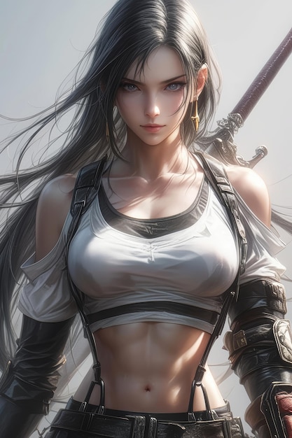 anime female warrior character