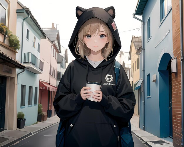 anime girl Ai generated