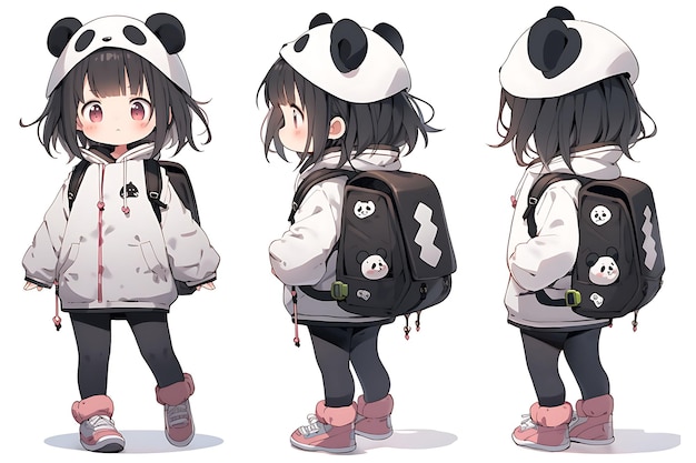 panda anime girl‏ - بحث Google‏