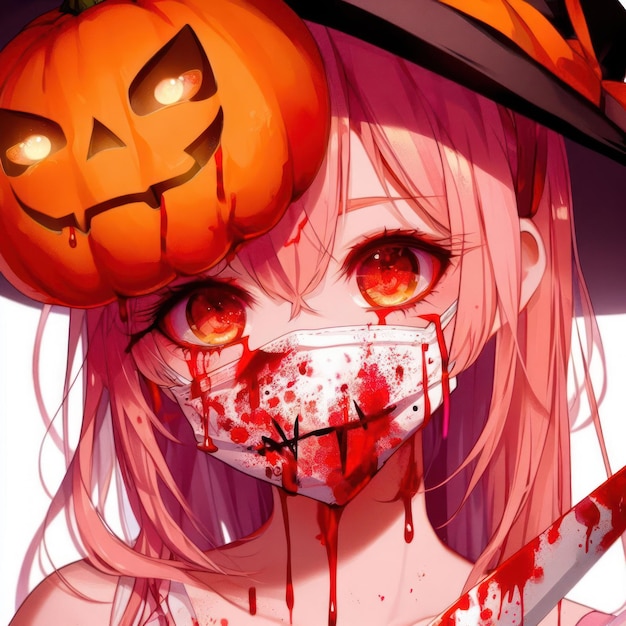 Anime Girl Halloween Theme