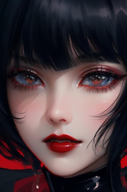 Anime girl portrait