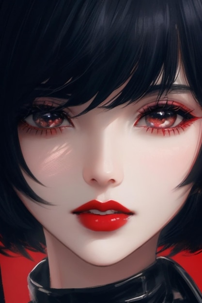 Anime girl portrait