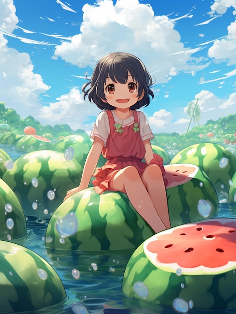 Funny Watermelon-Smashing Anime Moments - YouTube