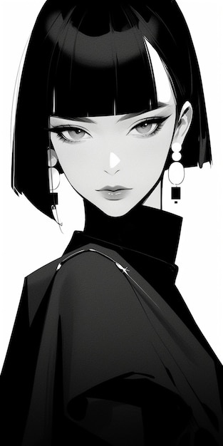 Manga PFP  Aesthetic Black and White Anime PFP for TikTok Discord