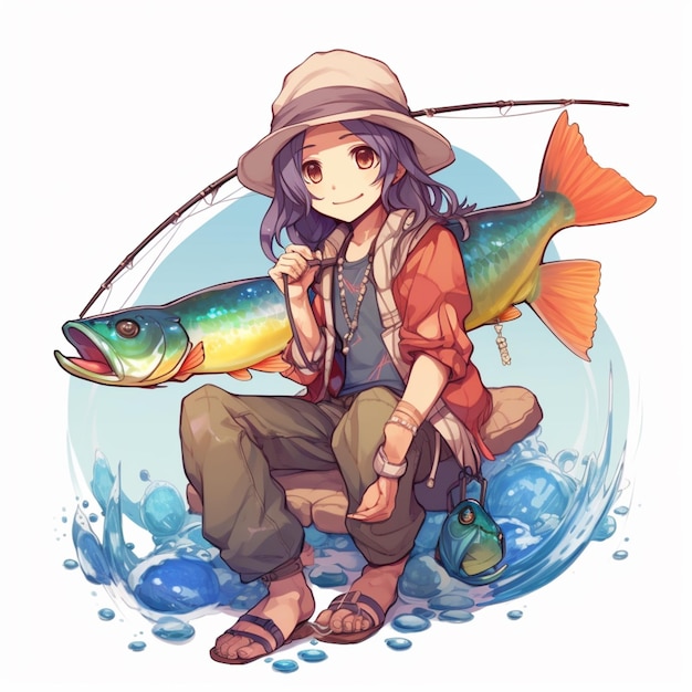 fish anime girl