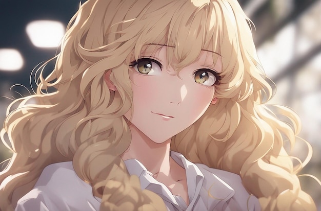 Soft Anime Girl Hair (Blonde)