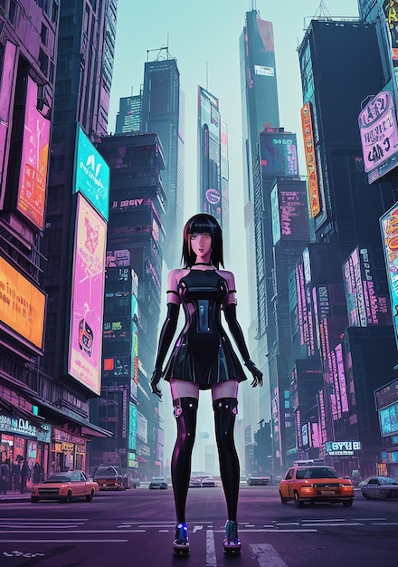 Yeyo Youth - Cyberpunk Anime Girl