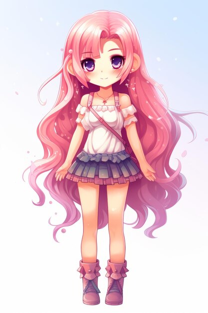 HD Pink Long Anime Girl Hair PNG  Hair png, Anime hair, Manga hair