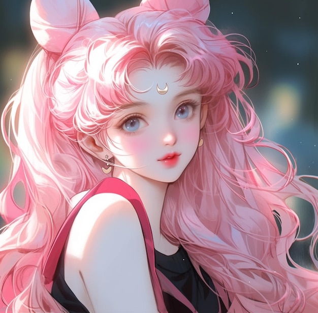 Premium AI Image  Sailor moon fan art from the anime