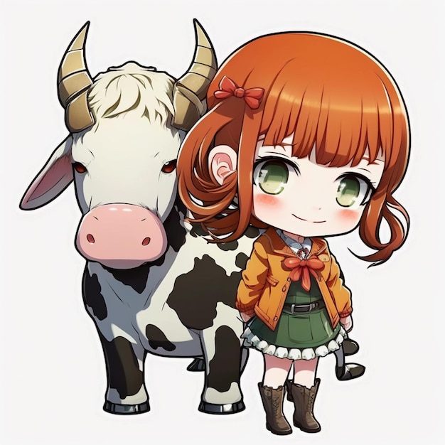 Anime, anime and cows, cute, HD phone wallpaper | Peakpx