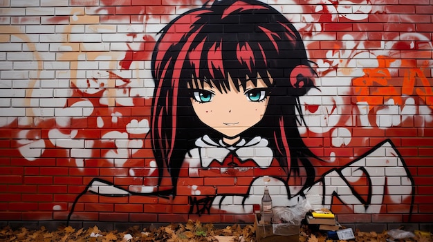 Anime Graffiti Decal, Anime Graffiti Sticker, Anime Graffiti Wall Decor -   Australia