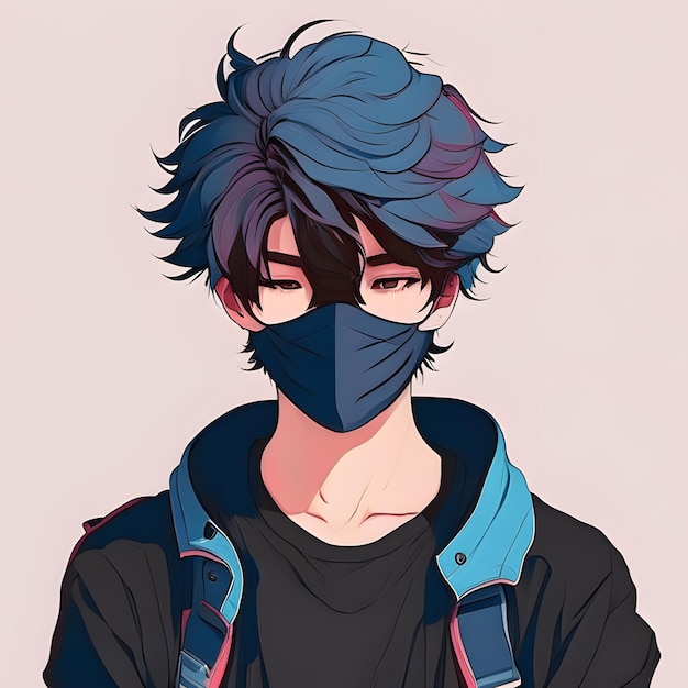 Premium AI Image  anime male avatar