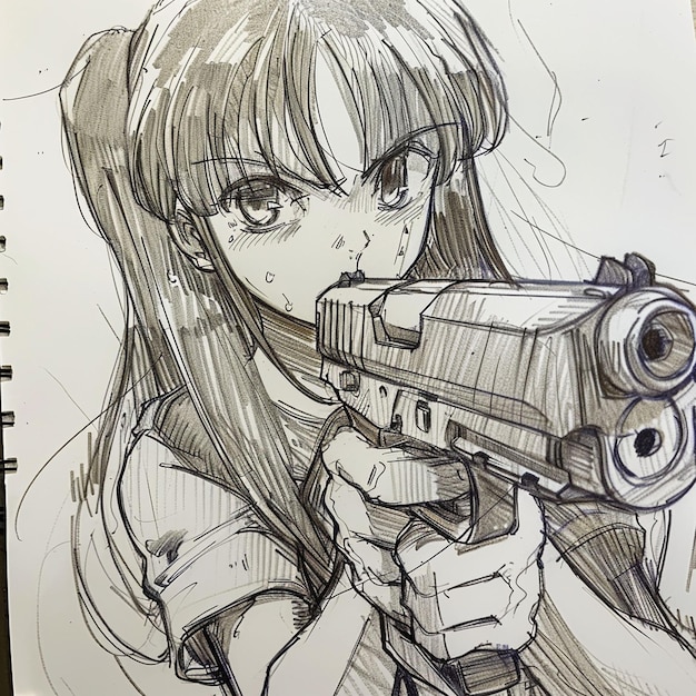 Anime Sketch behang