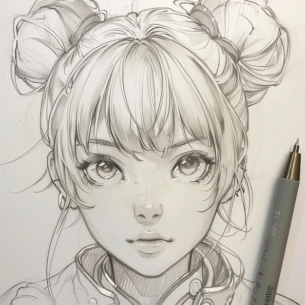 Anime Sketch behang