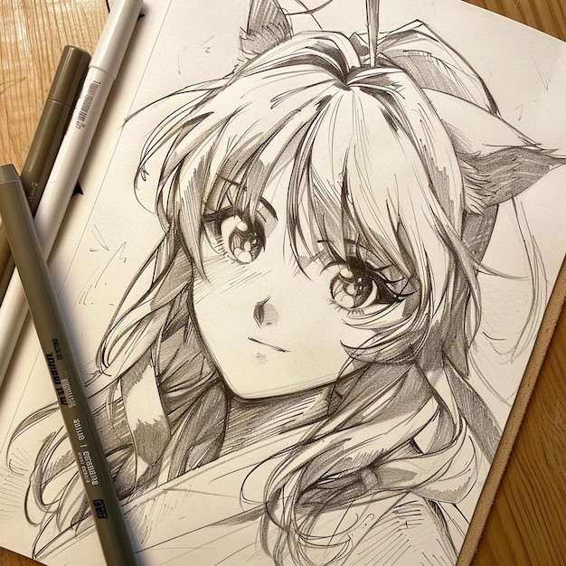 Photo anime sketch wallpaper