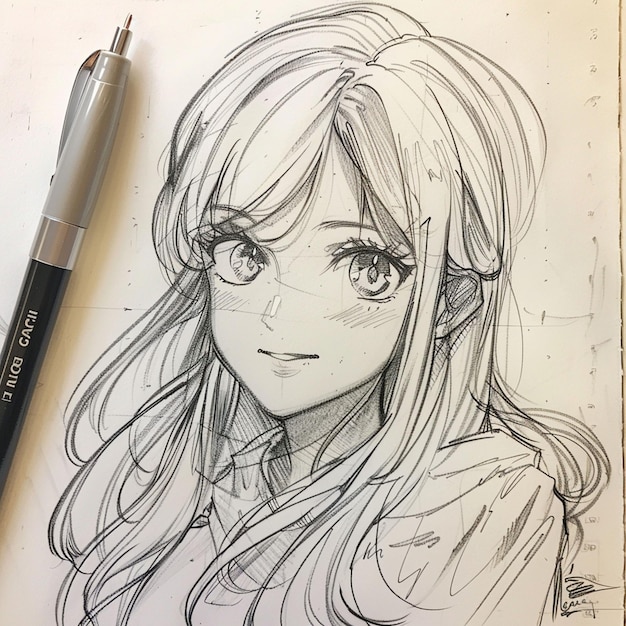 Foto sketch di carta da parati per anime