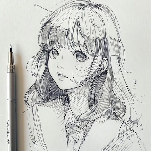 Foto sketch di carta da parati per anime