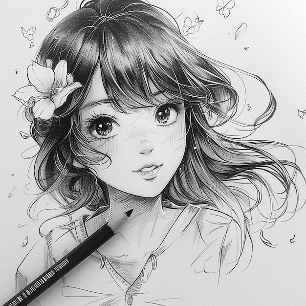 Photo anime sketch wallpaper