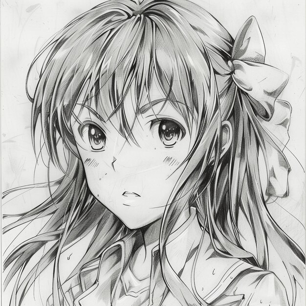 Foto sketch di anime