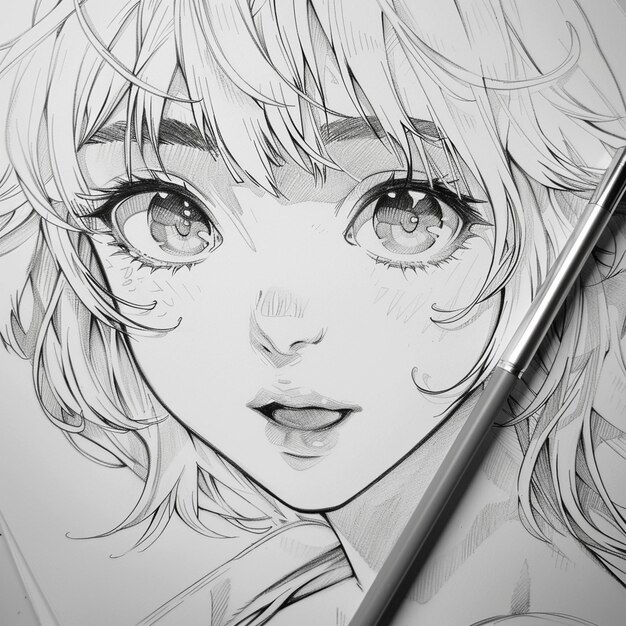 Foto sketch di anime