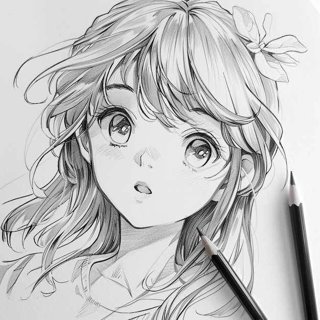 Foto sketch di anime