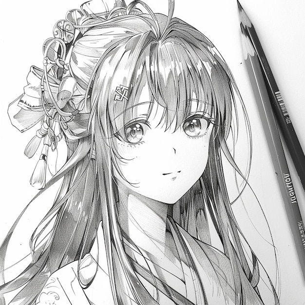 Foto sketch di anime