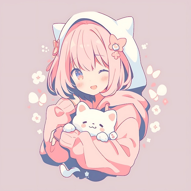 Cute pose  Anime neko, Kawaii anime, Kawaii anime girl