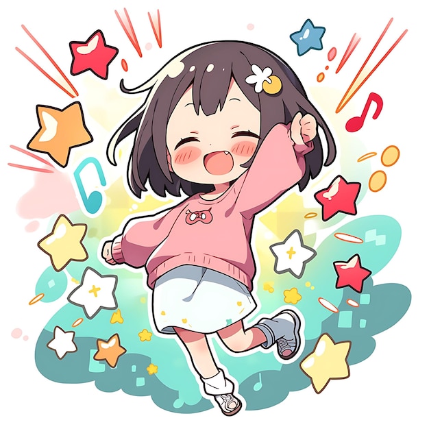 Anime Kawaii Chan Chan Cute Girl – LINE stickers