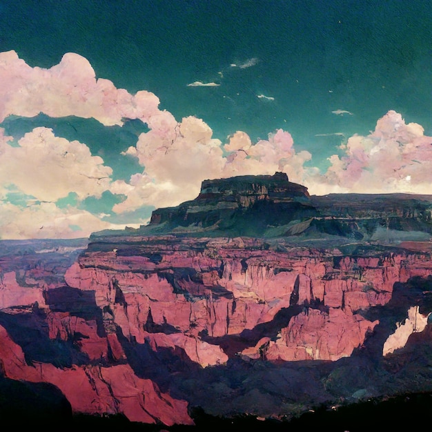 Anime-stijl Grand Canyon