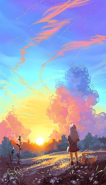 anime style background