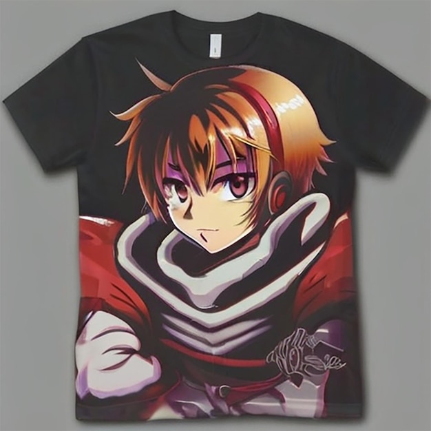 Дизайн футболки для аниме