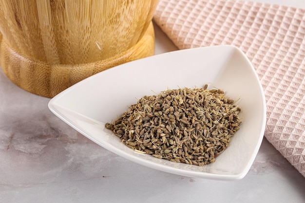 Anise dry sseds aroma in the bowl