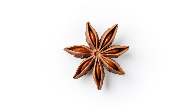 Photo anise star isolated on white background