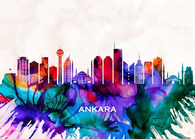 Photo ankara skyline