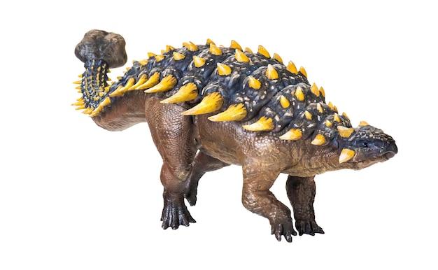 ankylosaurus dinosaur isolated background