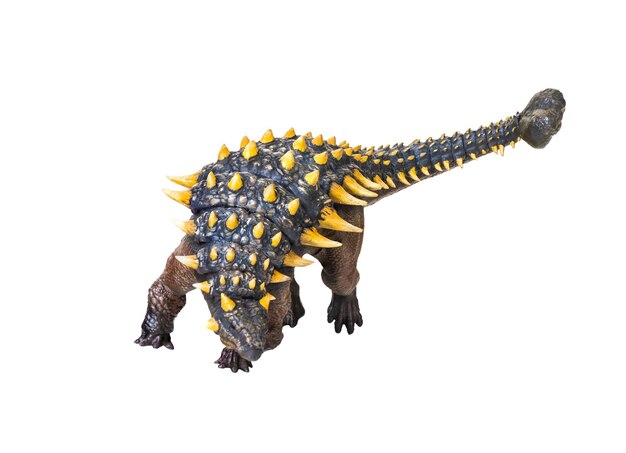 Ankylosaurus dinosaurus geïsoleerde achtergrond