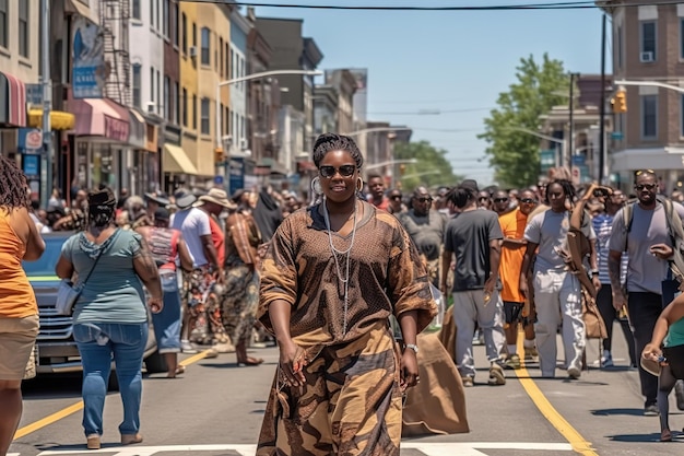 연례 Juneteenth 퍼레이드 및 축제