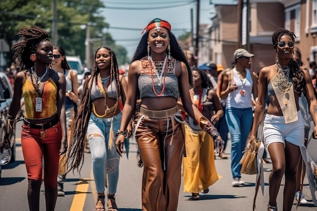 연례 Juneteenth 퍼레이드 및 축제