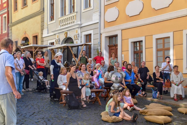 Foto l'annuale festival della città vecchia altstadtfest grlitz 2023 a gorlitz in germania