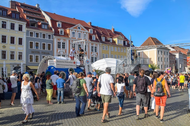 Ежегодный фестиваль Старого города altstadtfest grlitz 2023 в Горлице, Германия