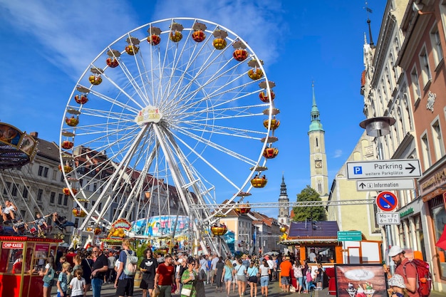Foto l'annuale festival della città vecchia altstadtfest grlitz 2023 a gorlitz in germania
