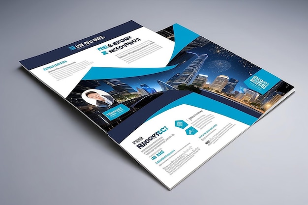 annual report brochure flyer design template Leaflet cover presentation book cover