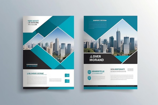 Photo annual report brochure flyer design template leaflet cover presentation book cover