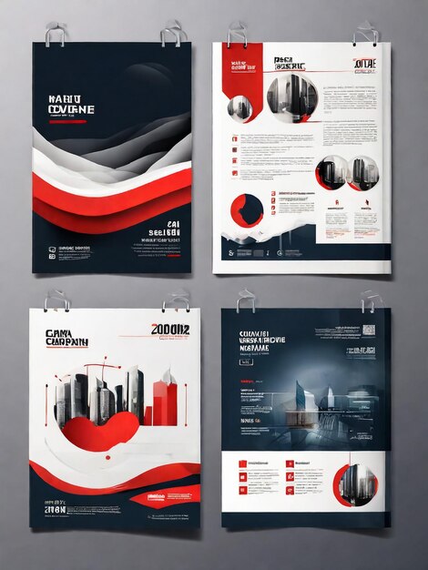 Photo annual report brochure flyer template black cover design business advertisement magazine ads catalog book infographics element vector layout in a4 size