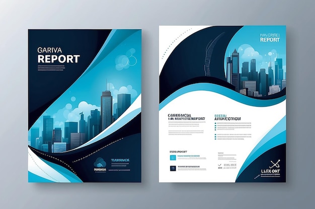 Annual report cover design for business