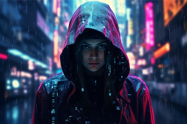 Anonymous cyberpunk hacker