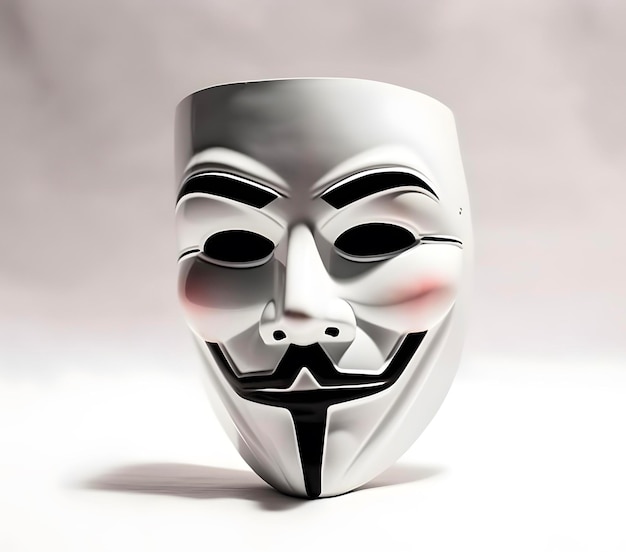 Anonymous face mask Concept of dark mind hacking dark side secret etc