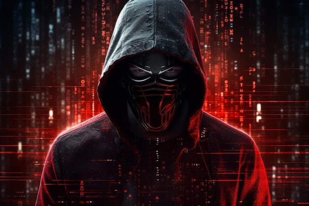 Анонимный хакер, вовлеченный в цифровую преступность
