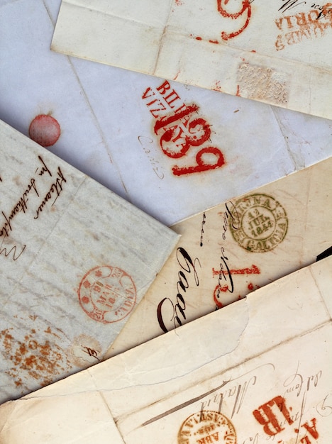 Anonymous handwritten real old letters from Spain